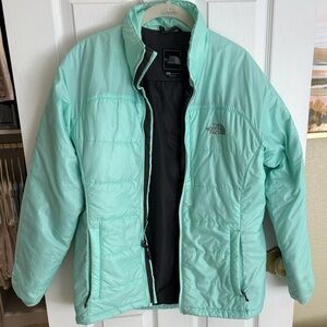 The North Face Women's Light Green Puffer Jacket